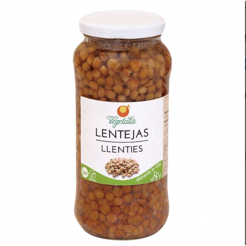 LENTEJA COCIDAS 540 GR BOTE VIDRIO BIO