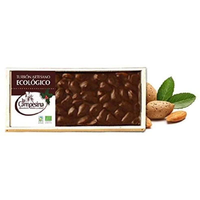 TURRON DE CHOCO Y ALMENDRA BIO 200 GR