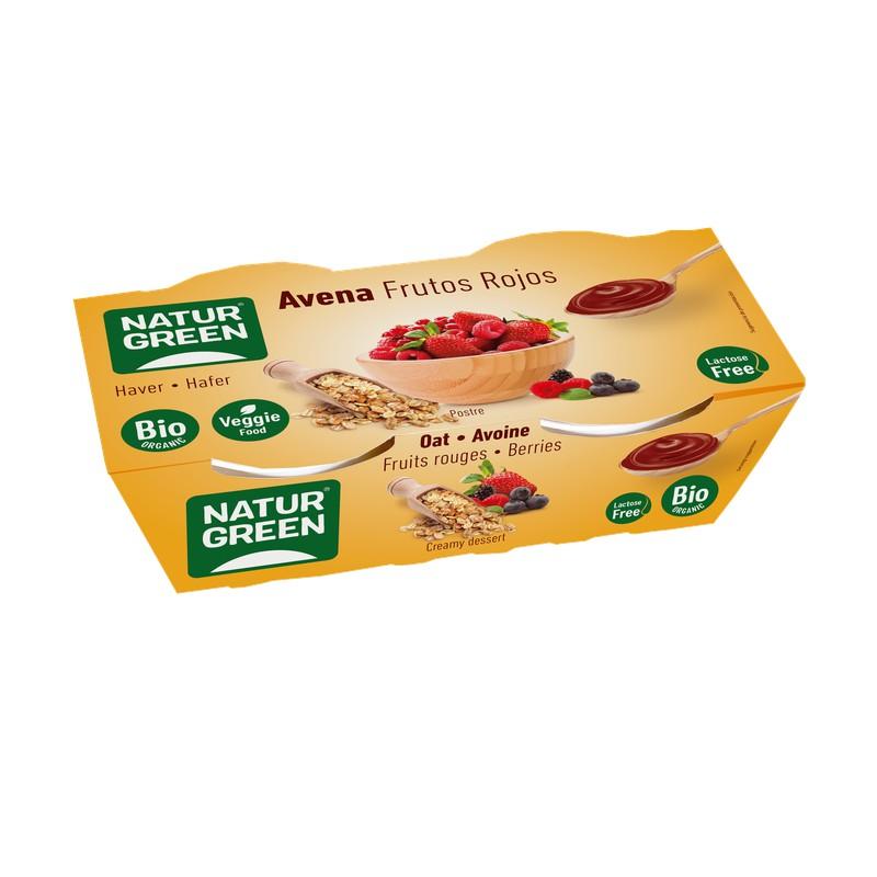 POSTRE AVENA FRUTOS ROJOS 2x125GR