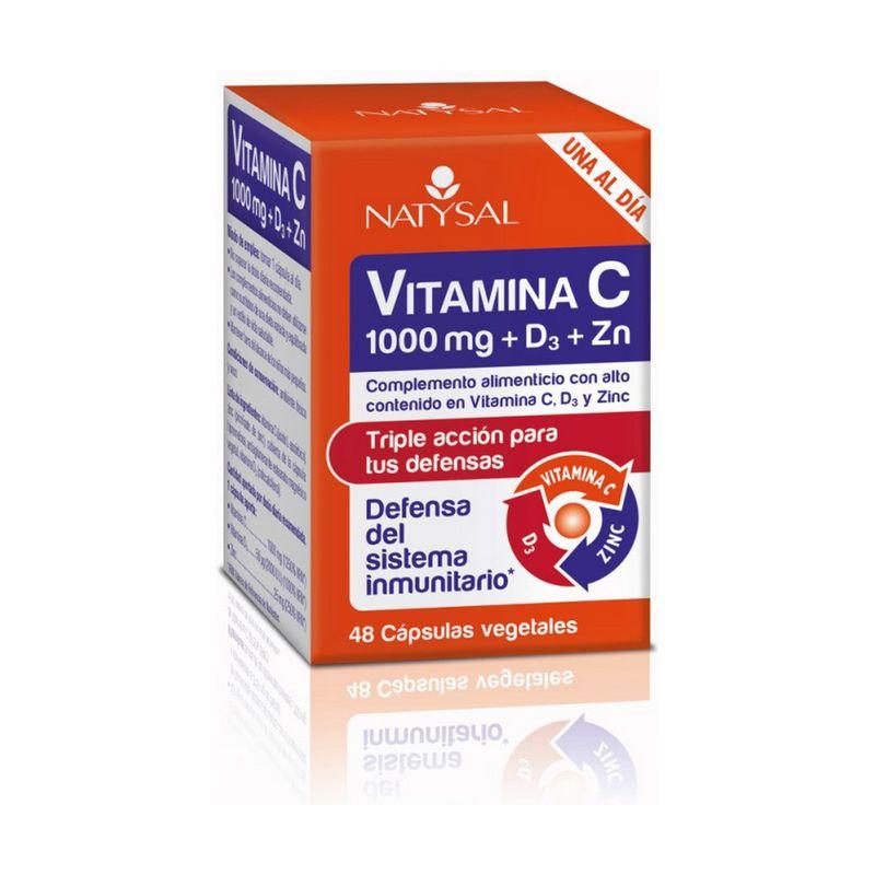 VITAMINA C TRIPLE ACCION 48 CAPSVEG 1000 MG + D3 ZN