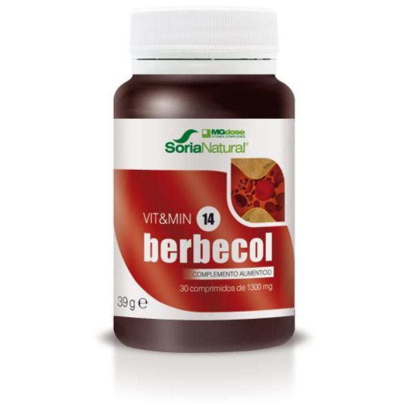 BERBECOL 30 COMPR 1300 MG