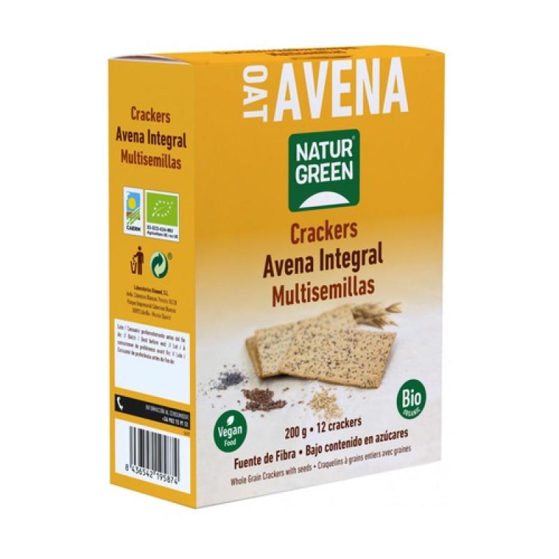 CRACKERS AVENA INTEGRAL MULTISEMILLAS 200 G