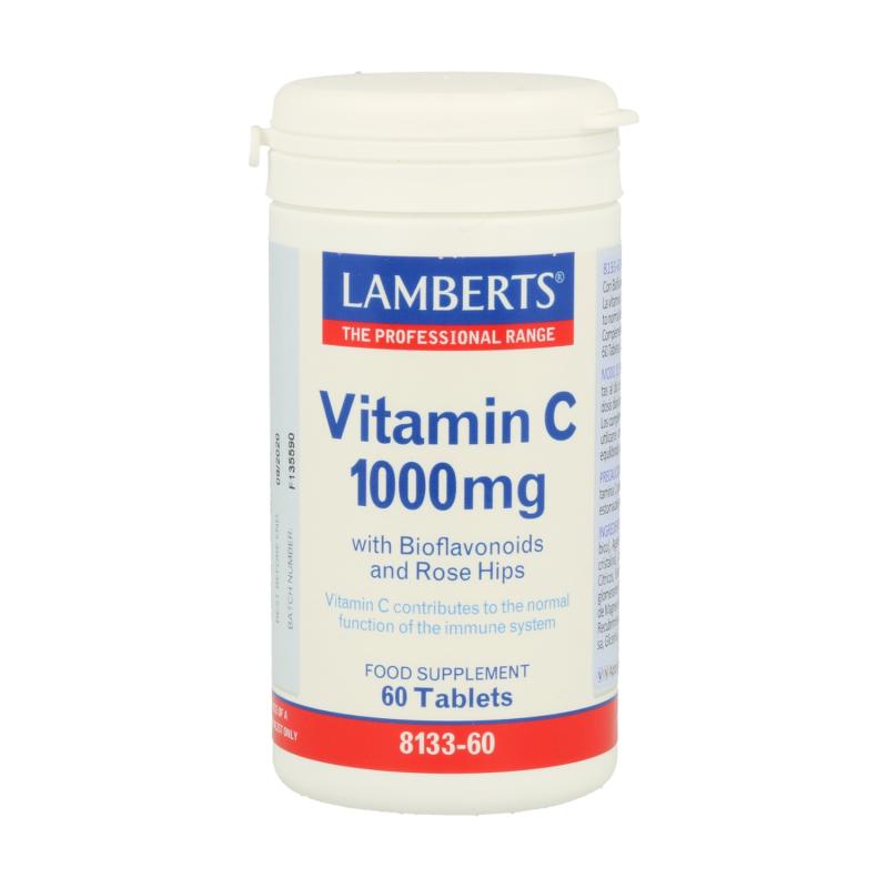 VITAMINA C 60 TAB. 1000 MG BIFLAVONOIDES Y ESCARAMUJO