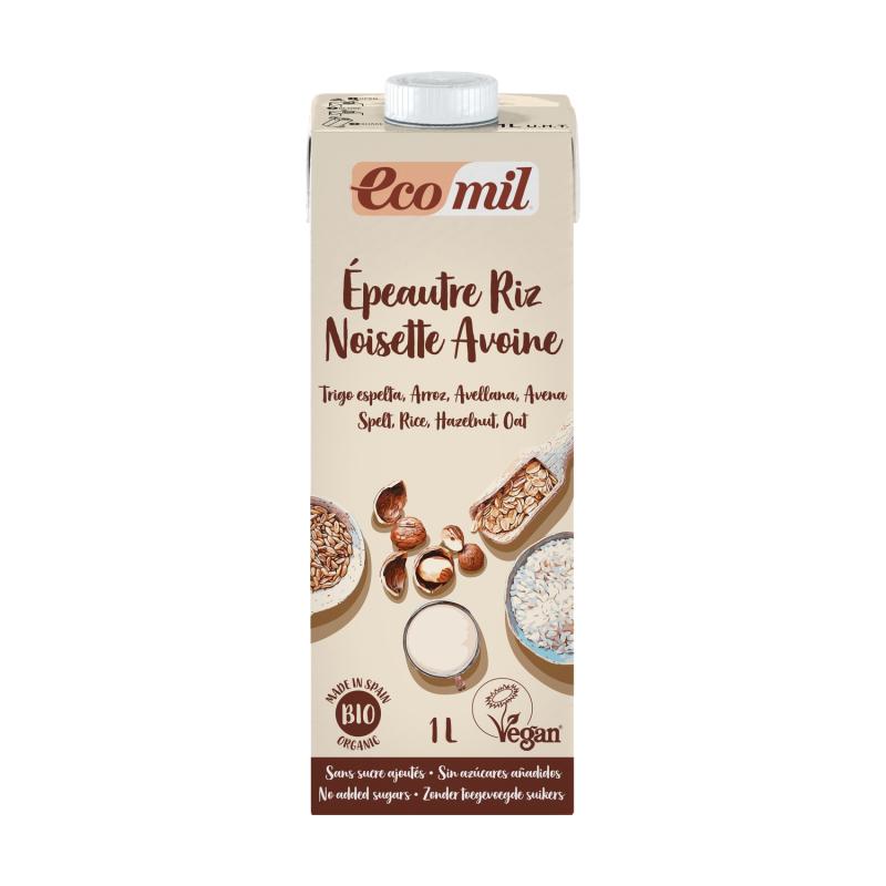 ECOMIL ESPELTA ARROZ AVELLANA AVENA BRICK 1 L