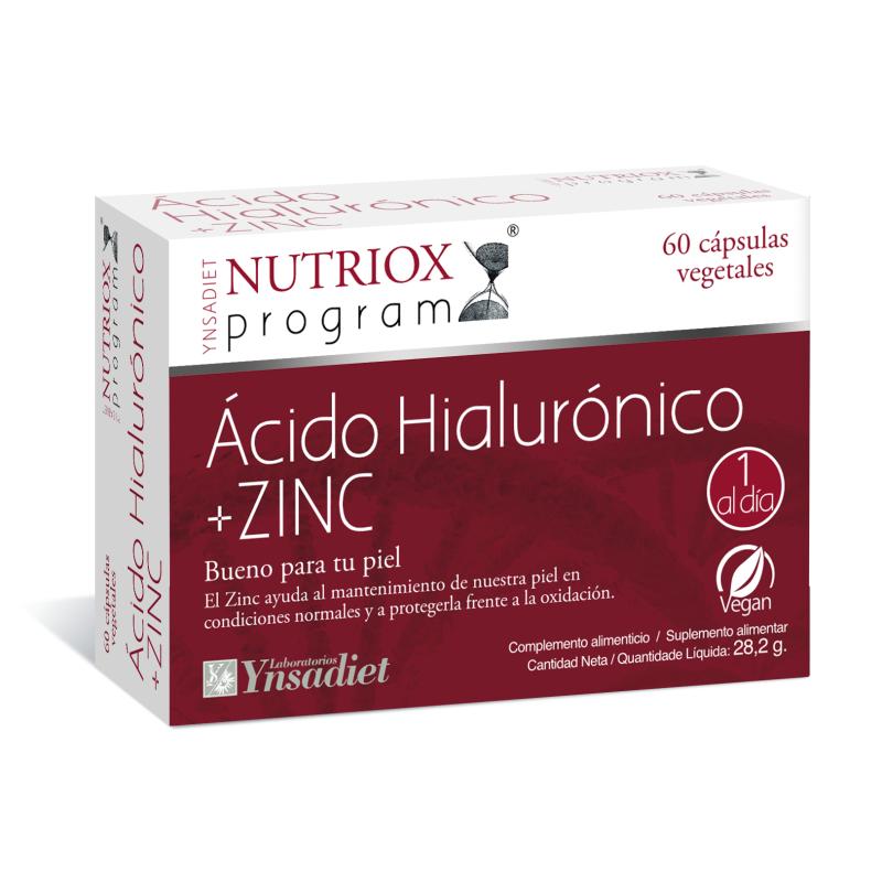 ACIDO HIALURONICO + ZINC 60 CAPS NUTRIOX