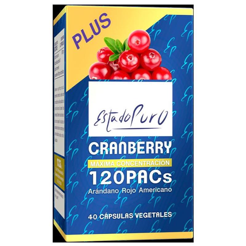 CRANBERRY 120 PACS 40 VGCAPS  ESTADO PURO