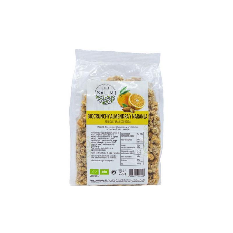 BIO CRUNCHY ALMENDRAS NARANJA ECO 250 GR