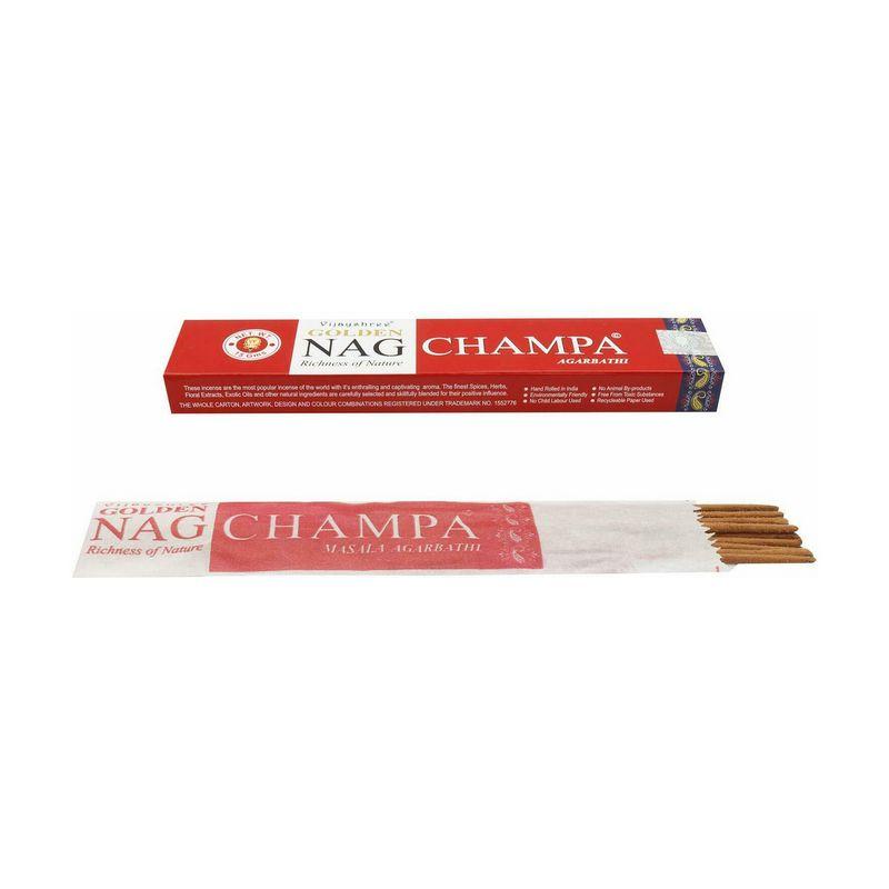 INCIENSO GOLDEN NAG CHAMPA  ROJO  15 GR