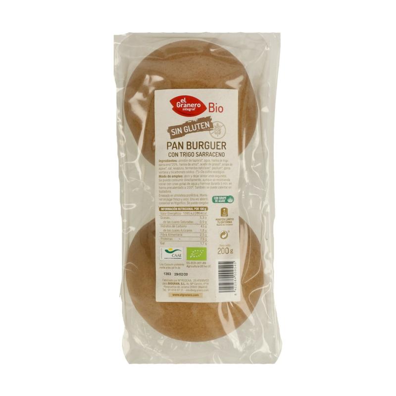 PAN BURGUER TRIGO SARRACENO 200 GR