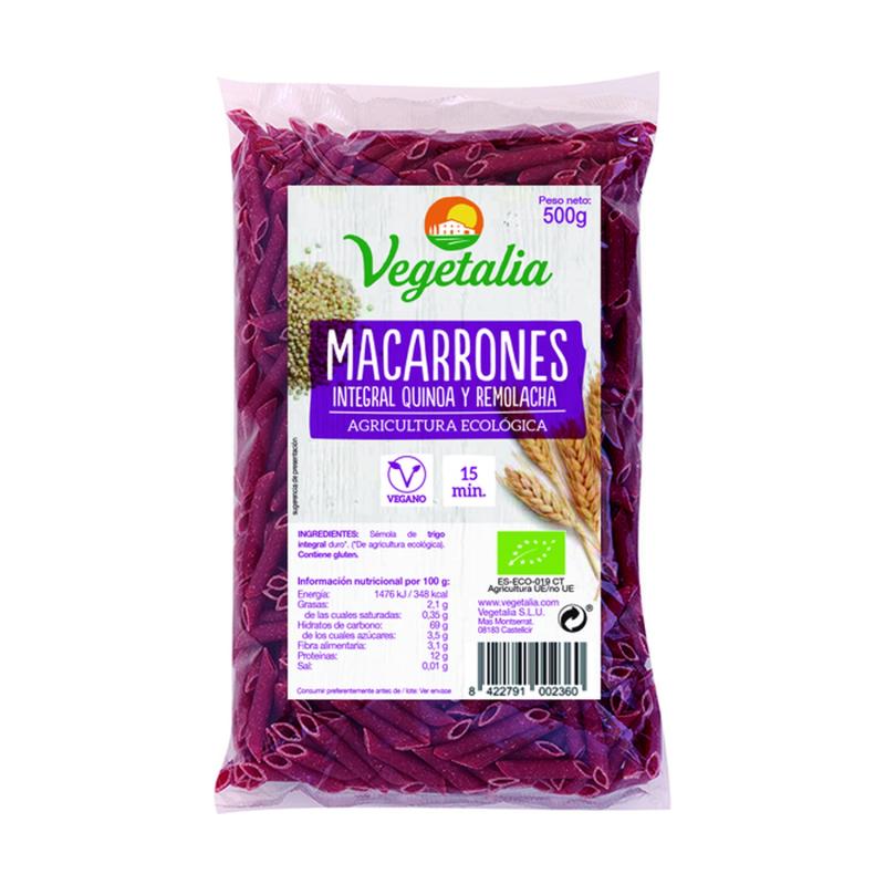 MACARRON QUINOA Y REMOLACHA BIO 500 GR