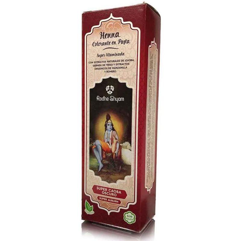 HENNA PASTA SUPER CAOBA OSCURO 200 ML