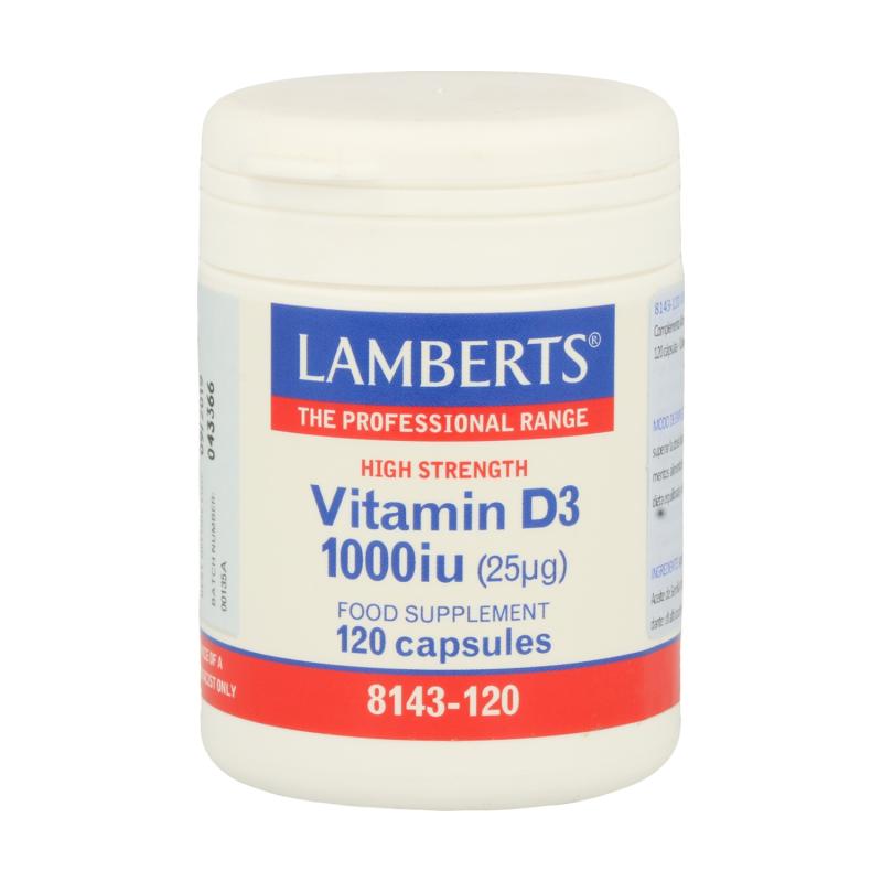 VITAMINA D3 120 CAPS. 1000 IU