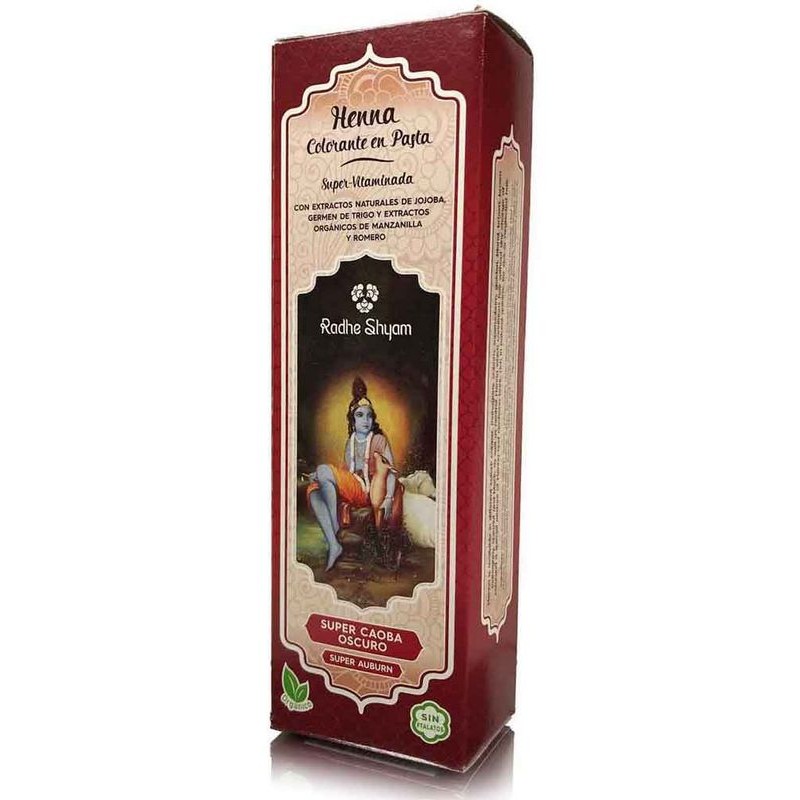 HENNA PASTA SUPER CAOBA OSCURO 200 ML - Imagen 1