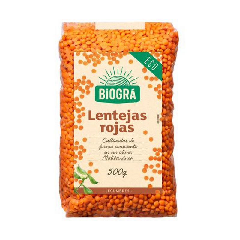 LENTEJA ROJA BIO 500 GR - Imagen 1