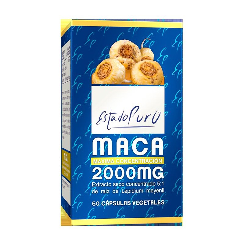 MACA 60 CAPS 2.000 MG ESTADO PURO - Imagen 1