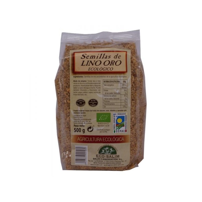 SEMILLAS LINO DORADO ECO 500 GR - Imagen 1