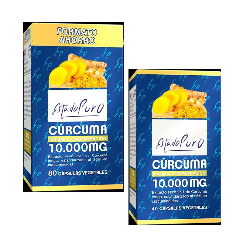 CURCUMA 40 CAPS 10.000 MG ESTADO PURO - Imagen 1