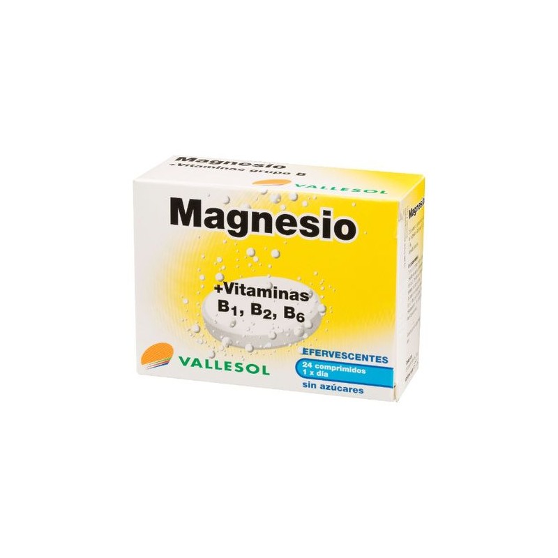 VALLESOL MAGNESIO + B EFERV. 24 COMPR - Imagen 1