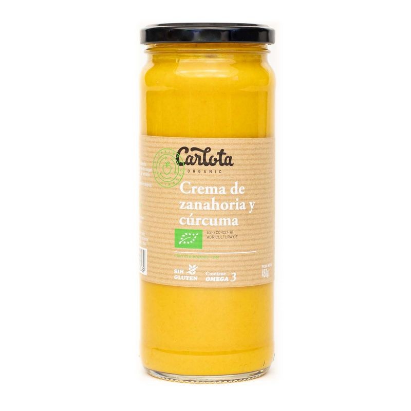 CREMA DE ZANAHORIA Y CURCUMA 450 G - Imagen 1