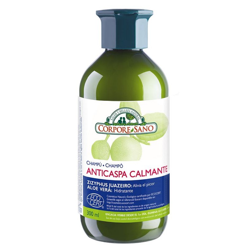 CHAMPU ANTICASPA CALMANTE ECOCERT 300 ML - Imagen 1