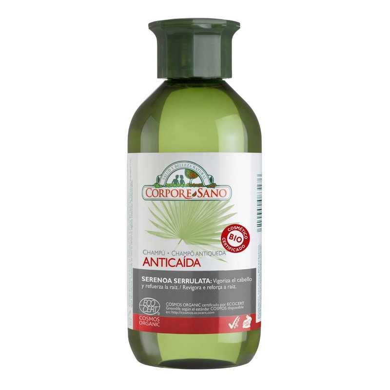 CHAMPU ANTICAIDA SERENOA Y SERRULATA COSMOS ORGANIC  300 ML - Imagen 1