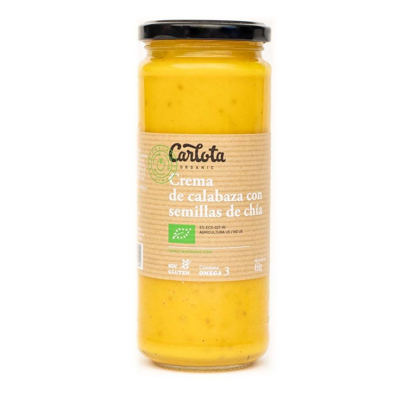 CREMA DE CALABAZA CON SEMILLAS DE CHIA 450G - Imagen 1