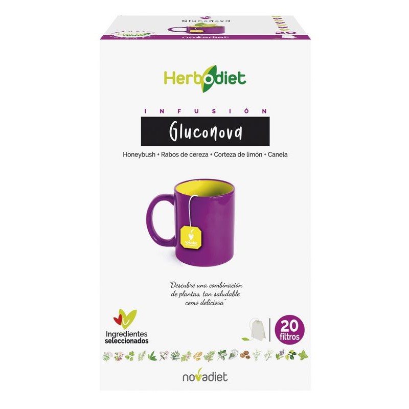 HERBODIET GLUCONOVA 20 FILTROS - Imagen 1