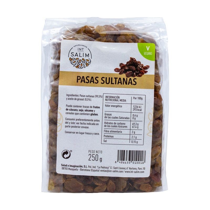 PASAS SULTANAS 250 GR - Imagen 1