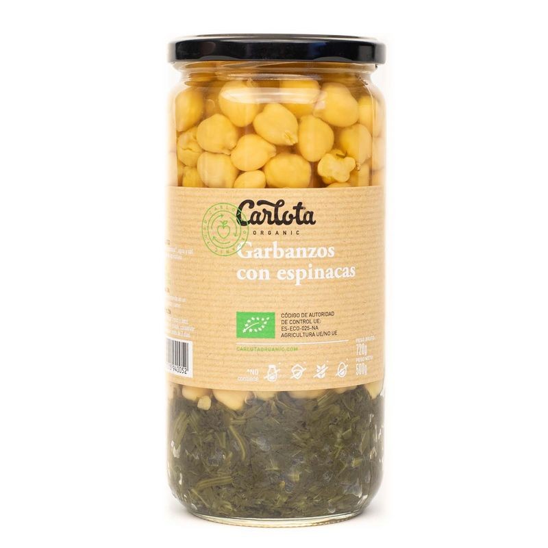 GARBANZOS CON ESPINACAS 720 G - Imagen 1