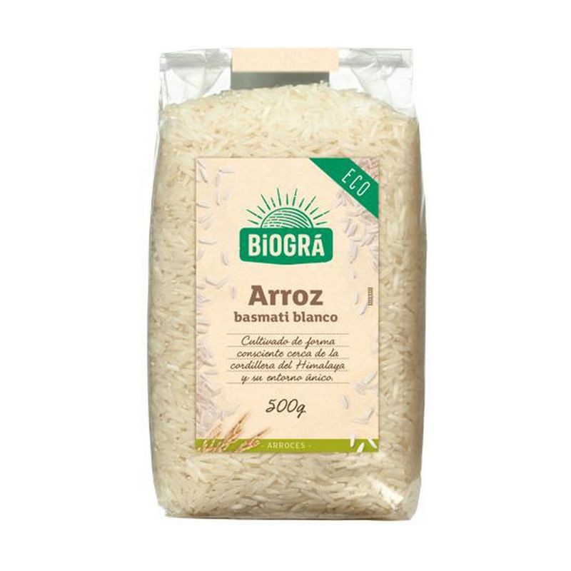 ARROZ BASMATI BLANCO BIO 500 GR - Imagen 1