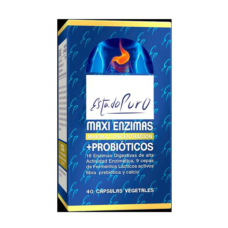 MAXI ENZIMAS+ PROBIOTICOS 40 CAP VEGE - Imagen 1