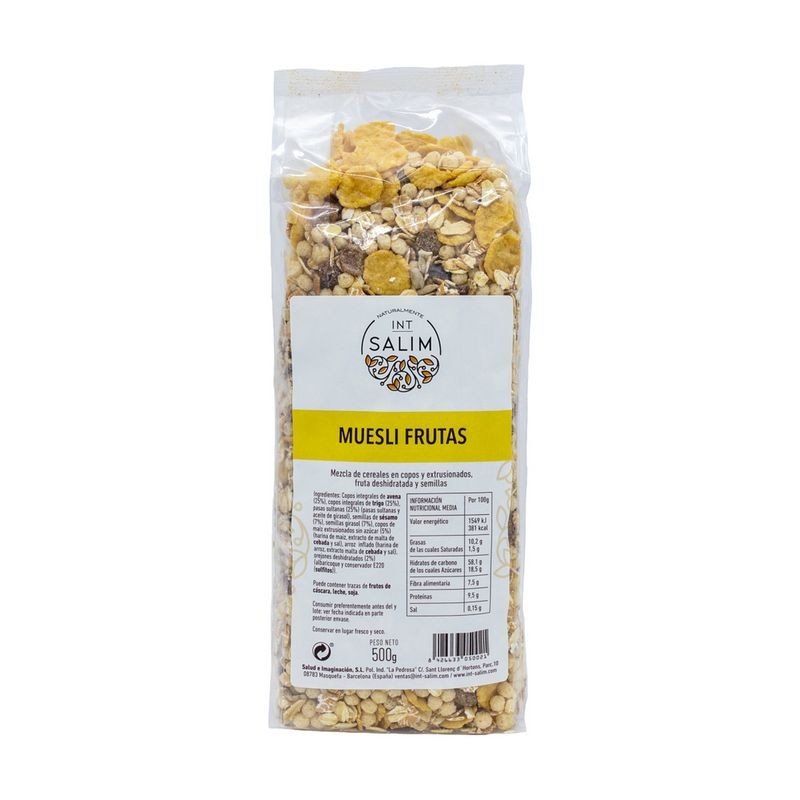 MUESLI FRUTAS 500 GR - Imagen 1