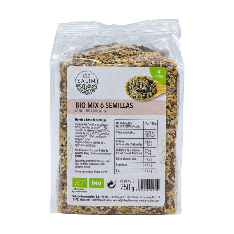 BIO MIX 6 SEMILLAS ECO 250 GR - Imagen 1