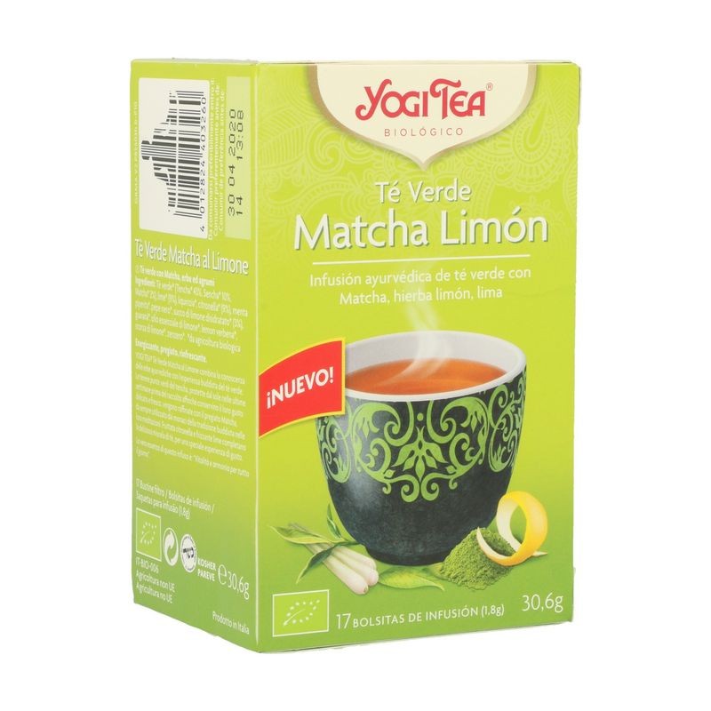 YOGI TEA VERDE MATCHA LIMON 17 FILTROS - Imagen 1