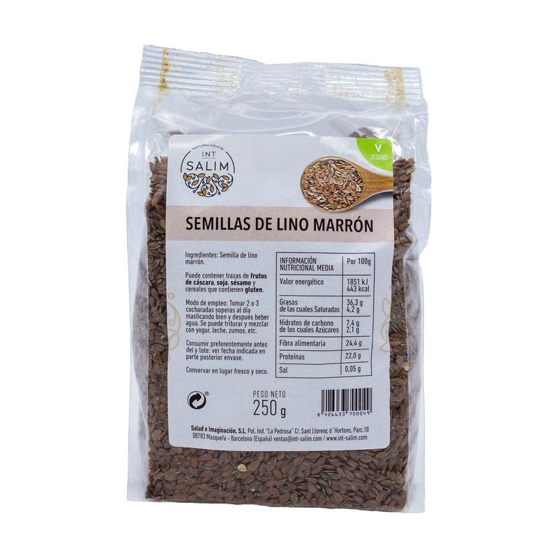 SEMILLAS LINO MARRON 250 GR - Imagen 1