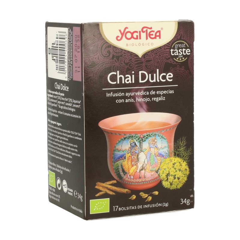 YOGI TEA CHAI DULCE 17 FILTROS - Imagen 1