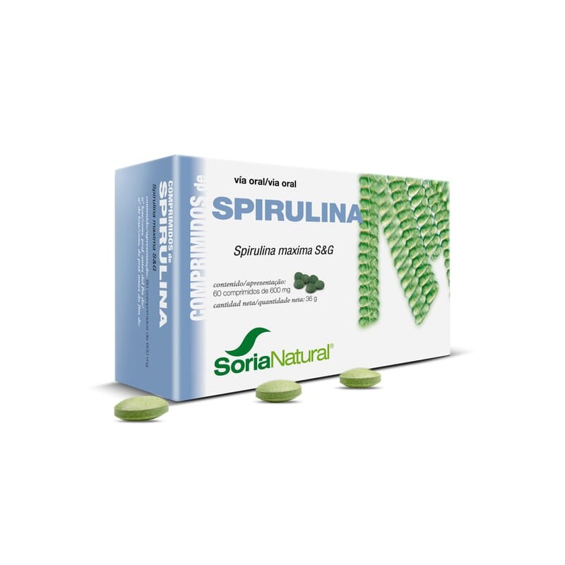 SPIRULINA 60 COMP 600 MG - Imagen 1