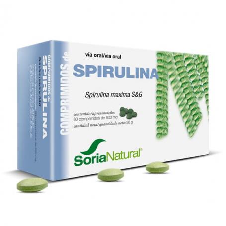 SPIRULINA 60 COMP 600 MG - Imagen 1