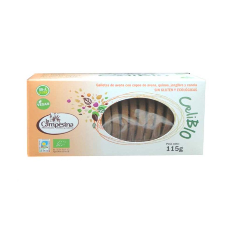 CELIBIO NARANJA QUINOA-JENGIBRE-CANELA 115 GR SIN GLUTEN ECO - Imagen 1