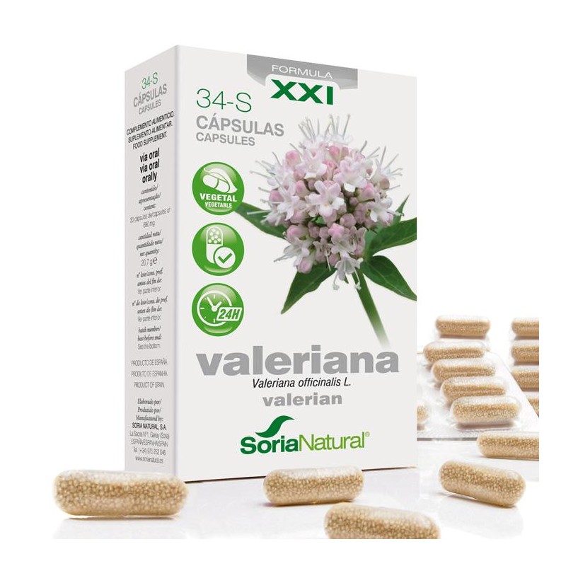 34-S VALERIANA 30 CAPS 690 MG - Imagen 1