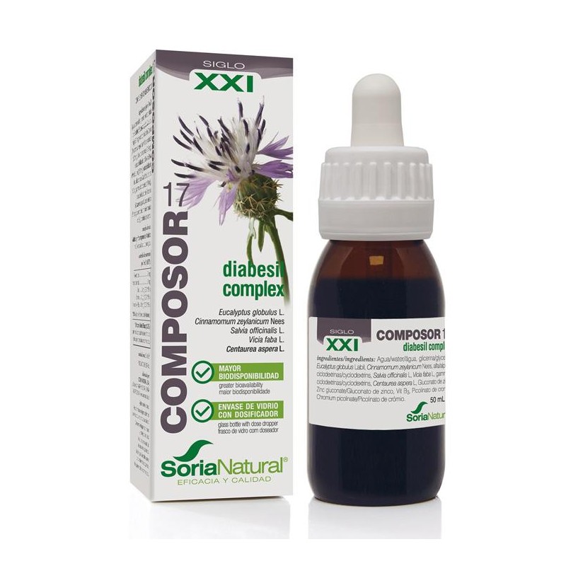 COMPOSOR 17 DIABESIL XXI 50 ML - Imagen 1