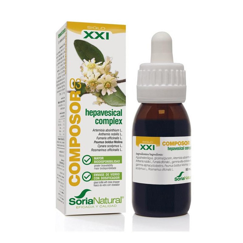 COMPOSOR 03 HEPAVESICAL XXI 50 ML - Imagen 1