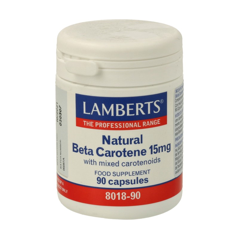 BETA CAROTENO NATURAL 90 CAPS. 15 MG - Imagen 1