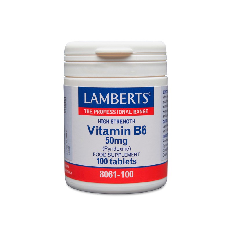 VITAMINA B6 50MG 100 TAB - Imagen 1