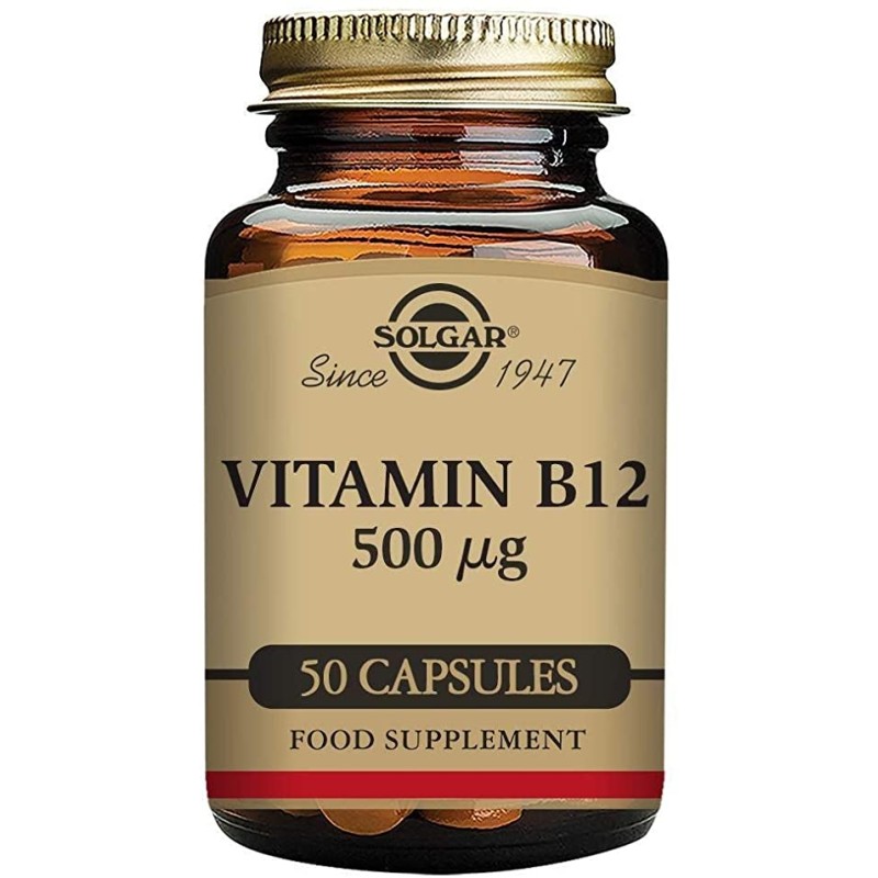 VITAMINA B12 500 MCG 50 CAPS - Imagen 1