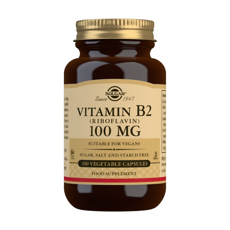 VITAMINA B2 100 VGCAPS 100 MG RIBOFLAVINA - Imagen 1