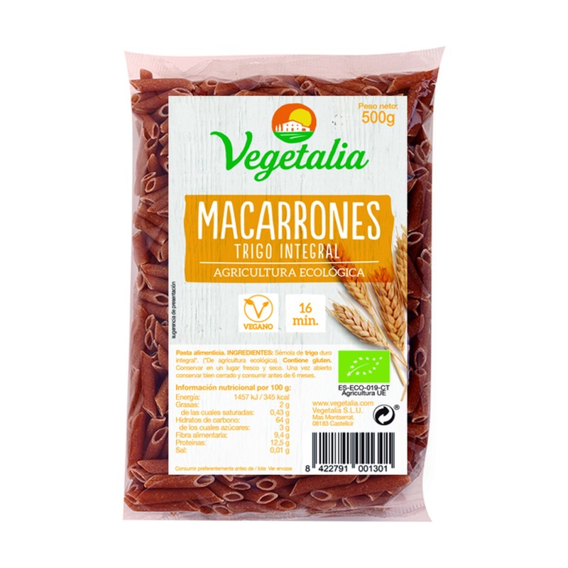 MACARRON INTEGRAL BIO 500 GR - Imagen 1