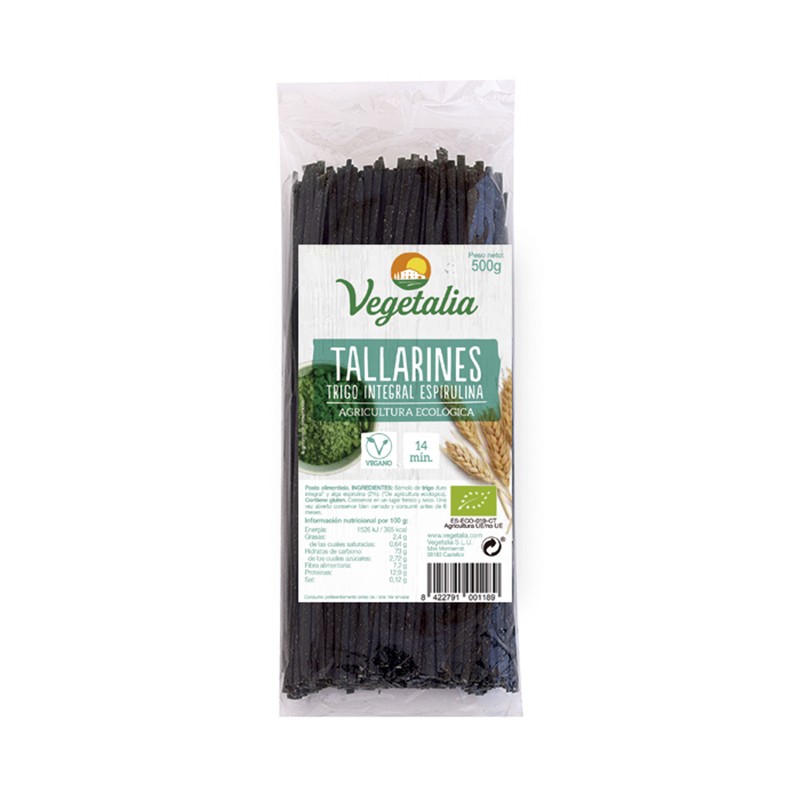 TALLARINES ESPIRULINA BIO 500 GR - Imagen 1