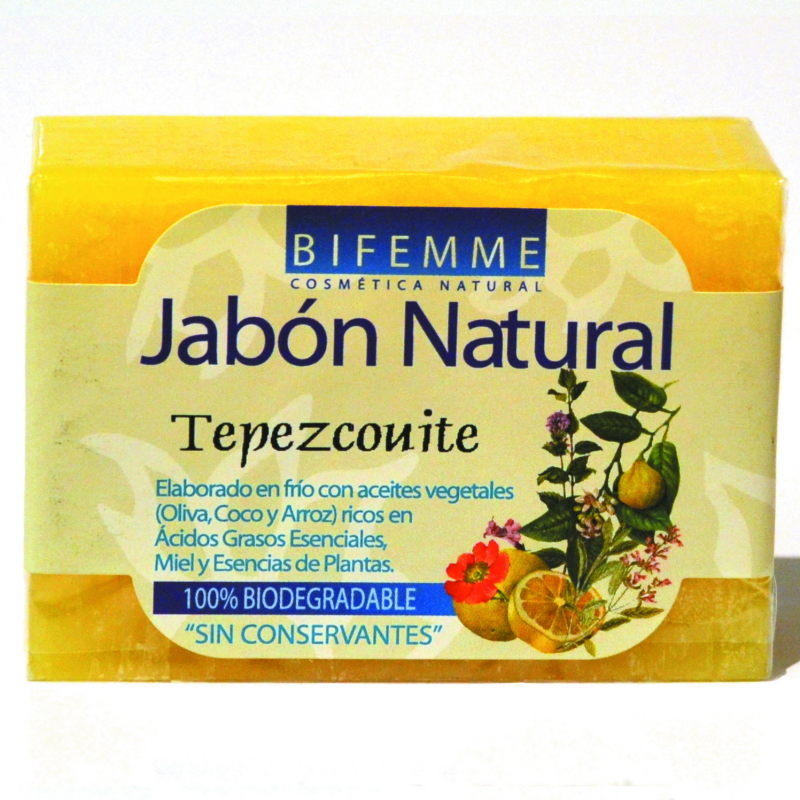 JABON TEPEZCOHUITE 100 GR BIFEMME - Imagen 1