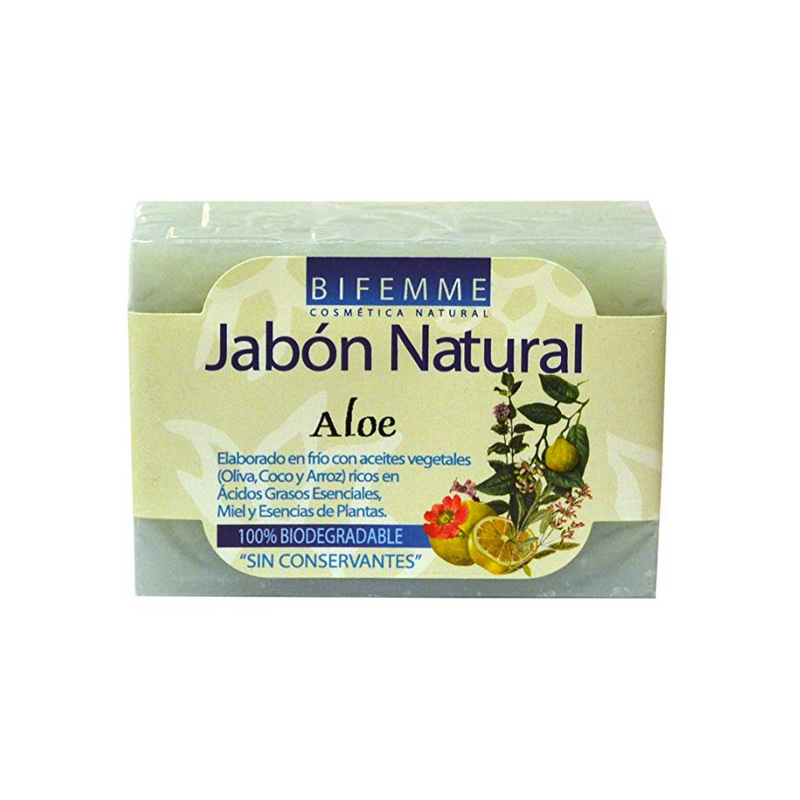 JABON ALOE VERA 100 GR BIFEMME - Imagen 1